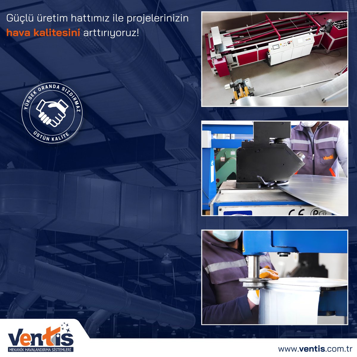 📌 Projelerinize özel çözümler sunarken güncel teknolojiyi kullanarak üretim süreçlerini optimize ediyoruz. #havakanalı #airduct #havalandırma #HVAC