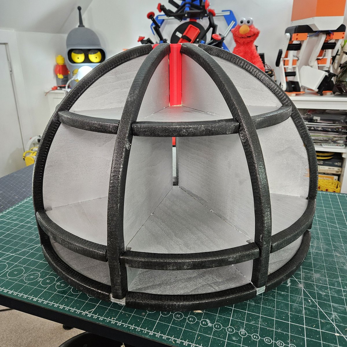 NOT the Deathstar! Video comes up next Tuesday. #machine #cnc #3dprinted