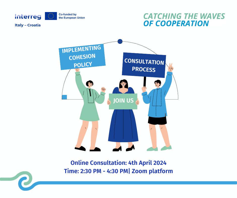 📢 SAVE THE DATE: Citizen Consultation Event on April 4th, 2024 Your voice matters! Have a say in our next Call for Proposals dedicated to Operations of Strategic Importance (OSI). Info on how to participate coming soon #Interreg #italycroatia @InteractEU @EUinmyRegion