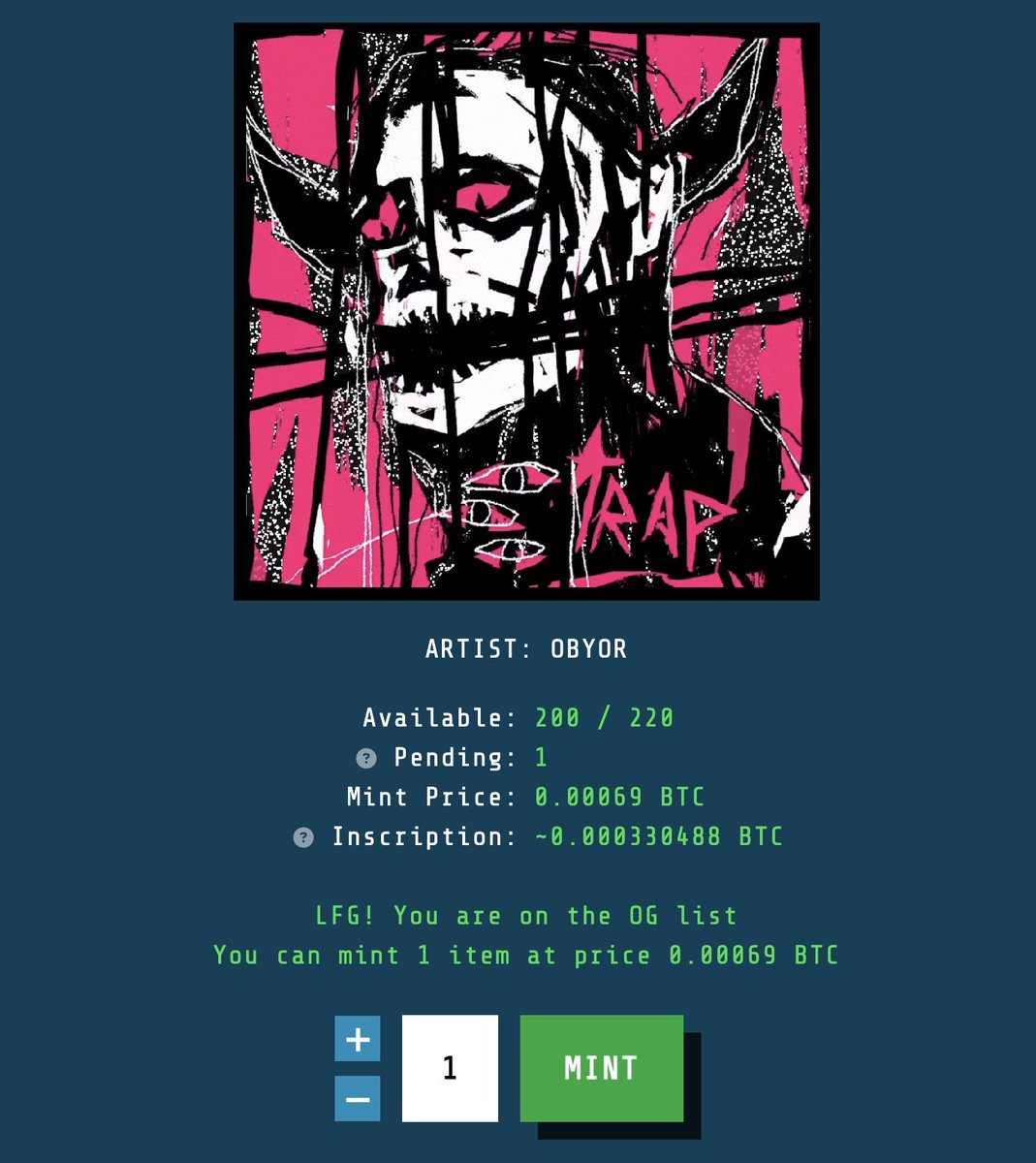 Gl1tchStudio's tweet photo. GLITCH PACK: OBYOR

Now live for founders key holders

Connect wallet to verify wallet, no txt needed

Mint your piece by sending funds to the provided address 

Lets glitch https://t.co/2nxZWilvEz
