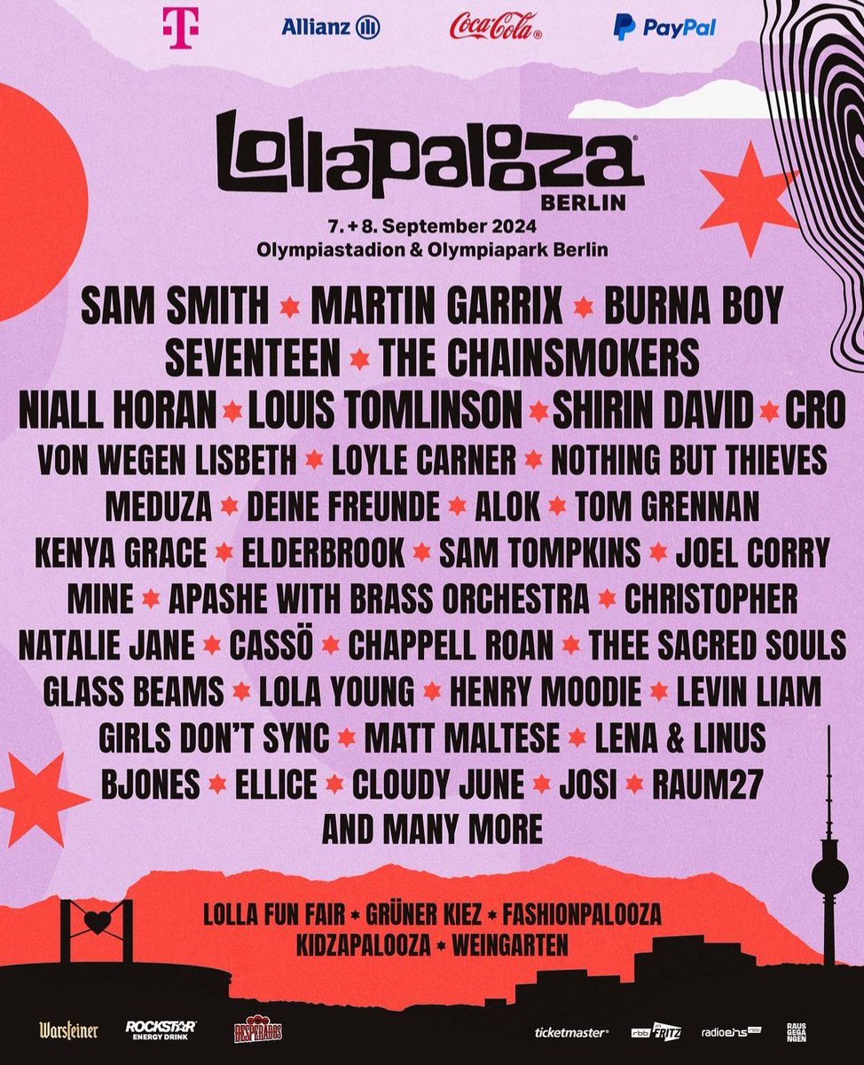 jnflesch's tweet photo. Lollapalooza Berlim.

Setembro de 2024. https://t.co/MUbVPHGcbu