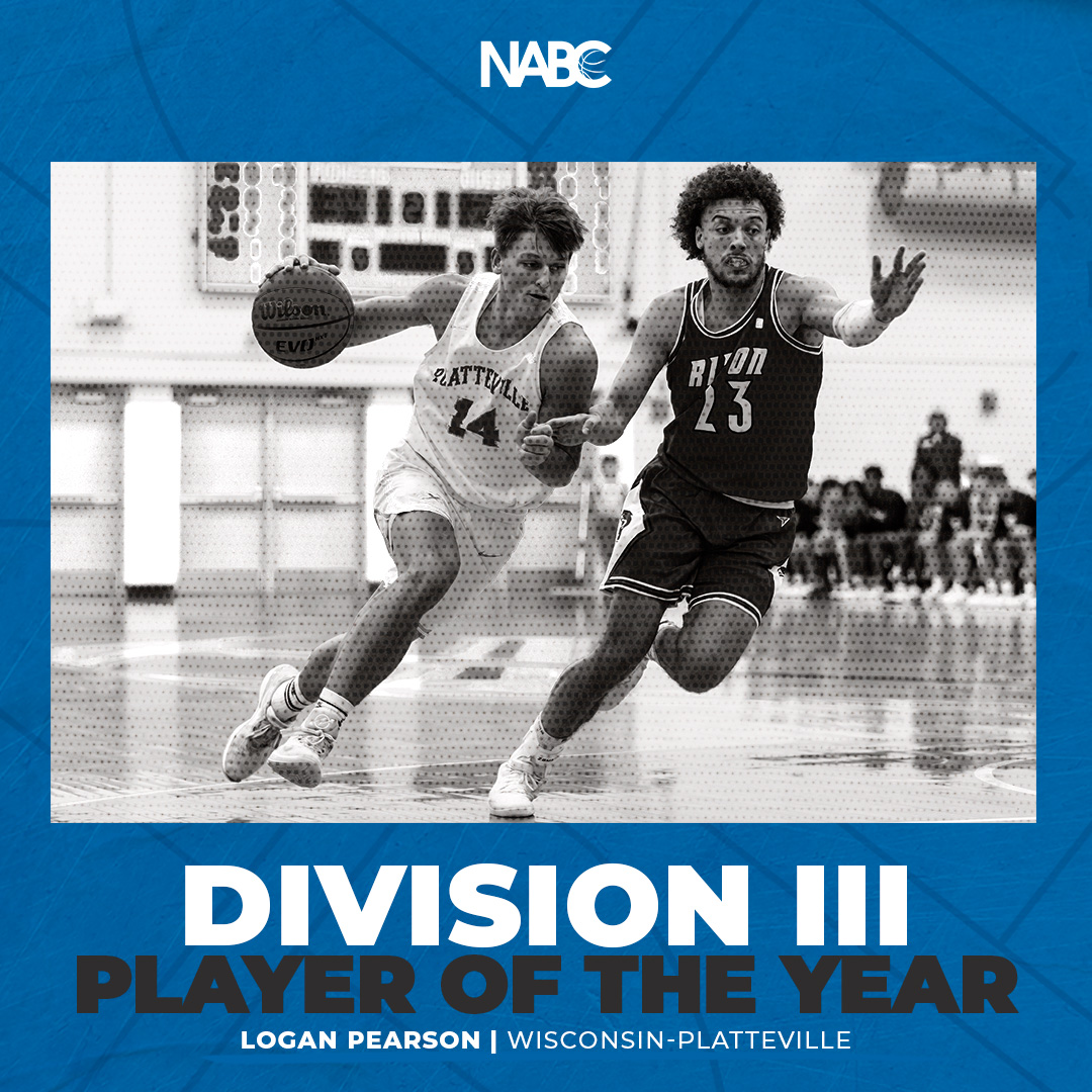 An all-around star for <a href="/UWPlattMBB/">UW-Platteville Men’s Basketball</a>!

Logan Pearson is the 2024 NABC Division III Player of the Year!