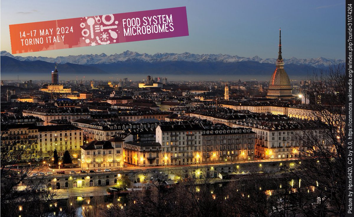 #Torino - what a breathtaking city for a conference! Join us @unito. Apply for a FEMS grant, submit abstracts and benefit from reduced fees: deadline is tomorrow, so act fast! 👉 foodsystemsmicrobiomes.org/register
🌼@EUFIC @FEMSmicro @MicrobiomeEU