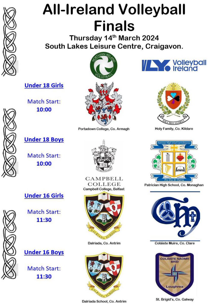 Wishing Portadown College all the best tomorrow in the All Ireland school finals.