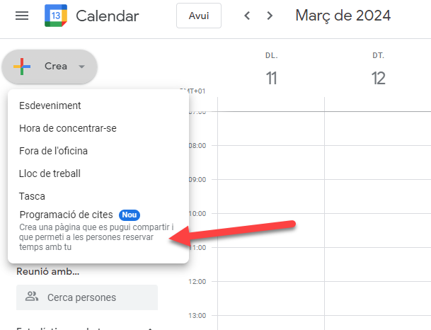 Tutores i tutors, acabo de veure que google education acaba d'activar la programació de cites. Ho pots activar des del correu del teu centre. No arriba als nivells del calendly, però fa el servei. #google