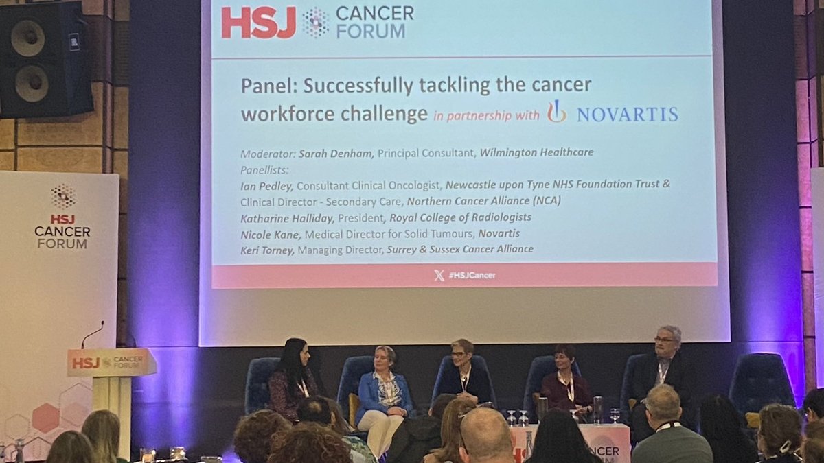 SurreySussexCA's tweet photo. Delighted to be at the @HSJevents cancer forum talking about workforce issues #hsjcancer #cancer https://t.co/gNvvtLFUnD