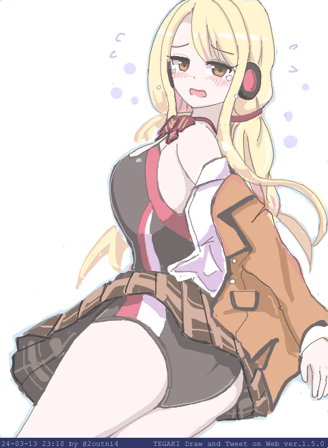 「制服ラッピングの下に競泳水着着ててくれ  中津コヨイ #駅メモファンアート #t」|24のイラスト
