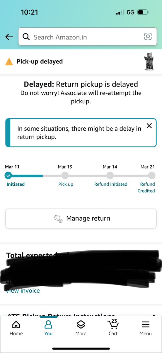 AddyWits's tweet photo. @amazonIN @AmazonHelp 6th of feb placed a return request which is still not completed and it’s 13th of March.Have given countless calls — 3 pickups were scheduled—but the return pick up never happened—being a prime customer is this sort of service do you commit? @jagograhakjago https://t.co/Ouht1YuK94