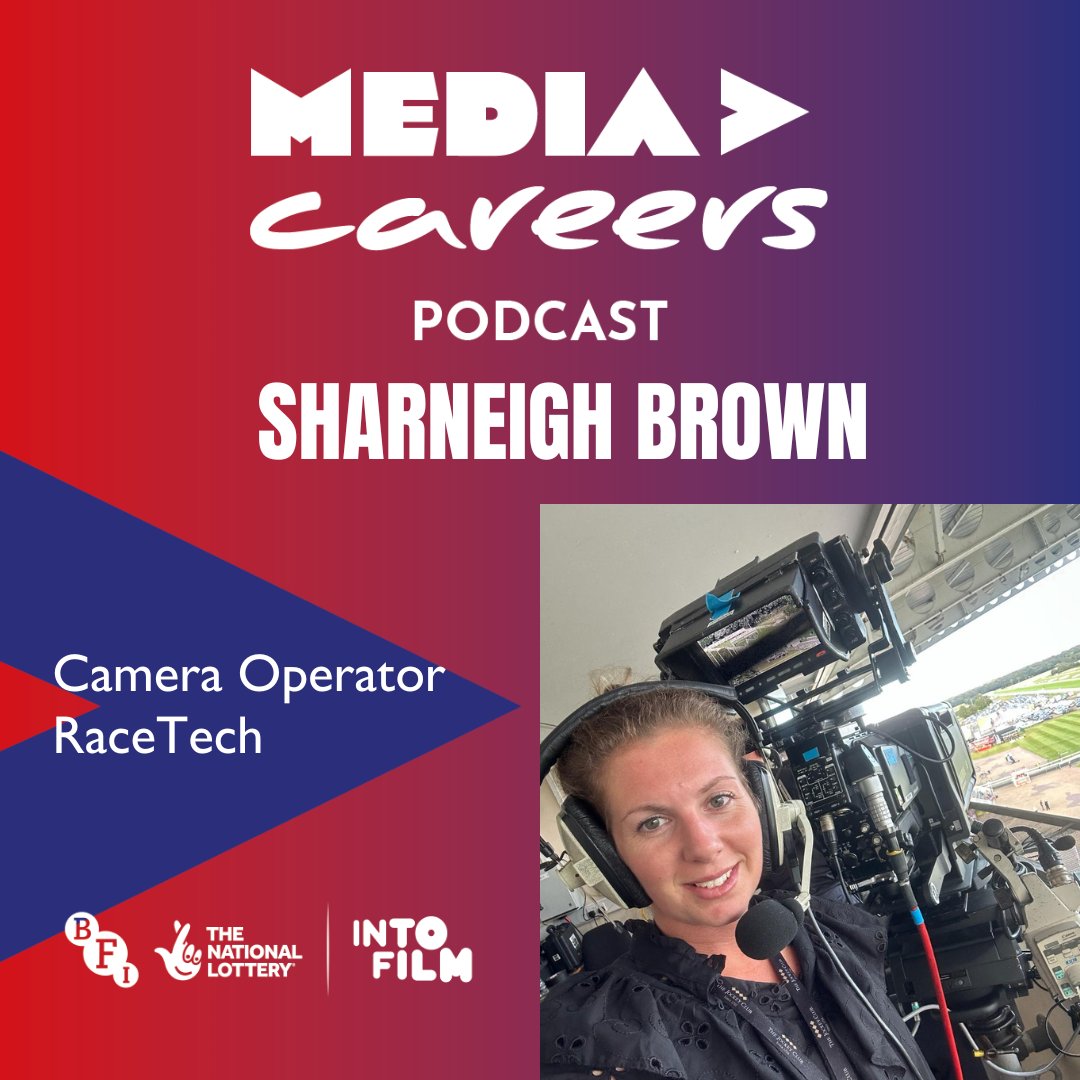 This week's episode is with the brilliant Sharneigh Brown who is a Camera Operator for <a href="/RaceTechUK/">RaceTech</a> 

<a href="/intofilm_edu/">Into Film</a> #mediacareers #nationallottery #inspiration #cameraops #racetech 

You can listen to the full episode here:

shorturl.at/bcsW2