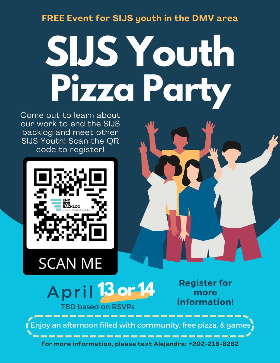 Are you a youth with SIJS in the DMV area (Washington D.C., Maryland and Virginia)? The coalition is having a free event in April! 🎉 Visit the link in our bio to learn more and register!😎 #SIJS #EndSIJSBacklog #SIJSBacklog