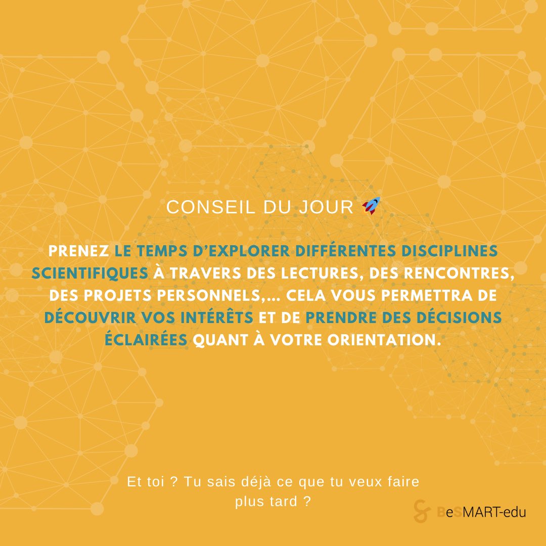 🎓 Prêt à embrasser l'excellence scientifique ?

🚀 Rejoignez-nous chez BeSMART-Edu, la prépa en ligne qui vous prépare à exceller dans les études scientifiques ! 👩‍🔬👨‍💻

#PrépaScientifique #STEM #BarcellonaNapoli