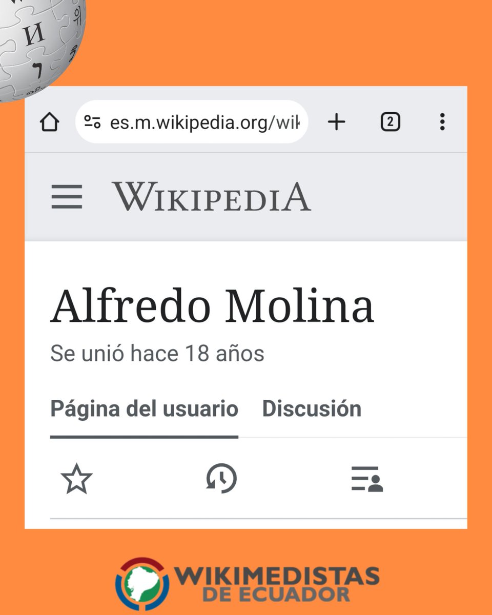 El wikimedista ecuatoriano más veterano. 
#HappyBirthday 
#18