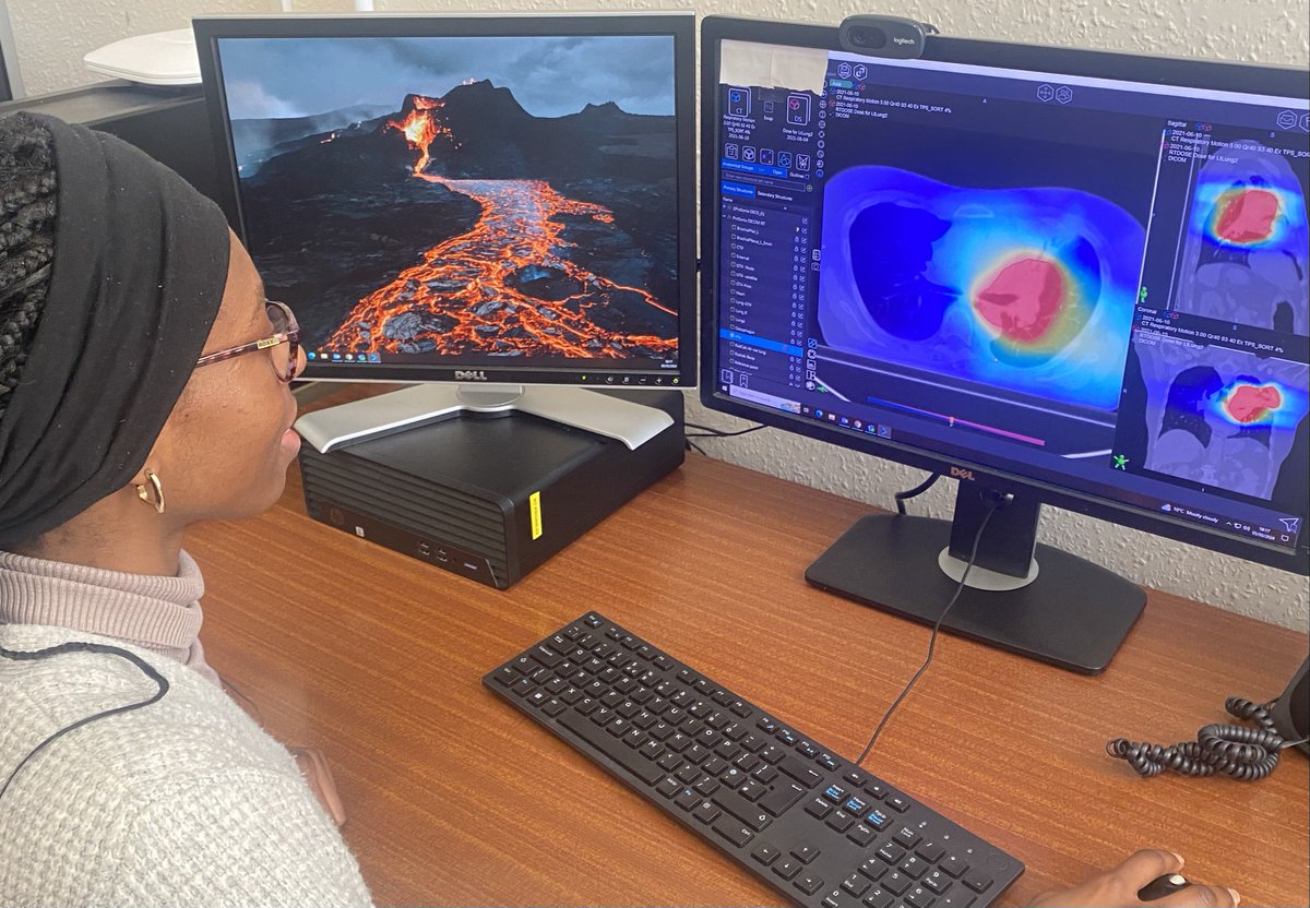 'I love applying the theoretical & practical physics I learned during my undergrad. I can expand on my knowledge of the dangers, effects and protective measures taken against radiation, & practise what I know in an radiotherapy setting' - Kerstin, Assistant Physicist at @enherts