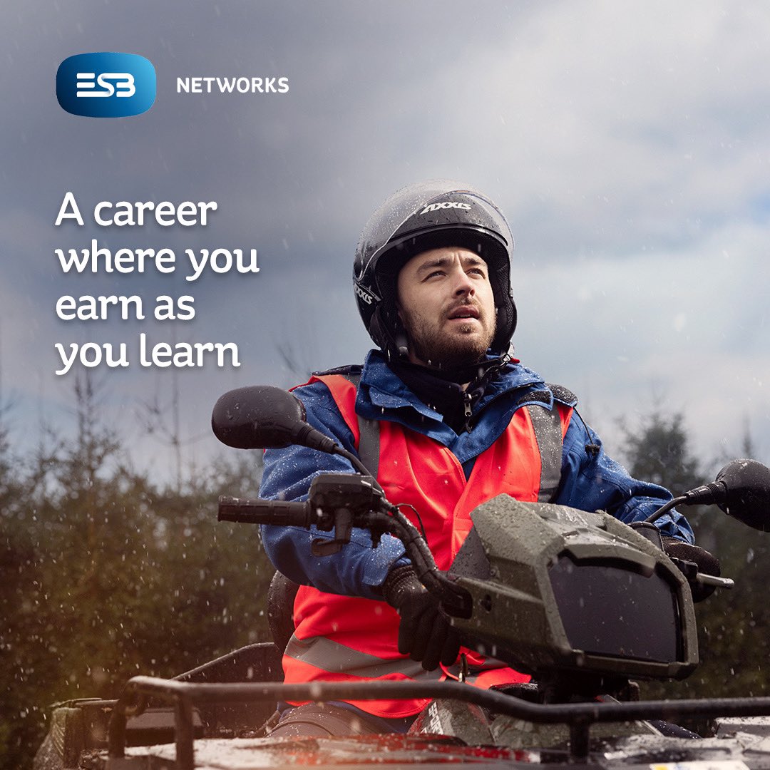 Earn as you learn on ESB Networks Electrical Apprenticeship Programme. Work towards achieving a new, impactful and rewarding career. Apply today and energise your future.​ esbnetworks.ie/esb/careers/ap…