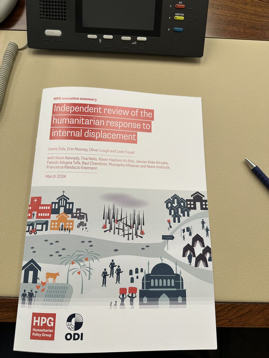AxelBisschop's tweet photo. Congratulations to the team involved in the IASC Independent review of the humanitarian response to IDPs. Working with Governments, listening to IDPs, a UN timely joined-up response with protection at the center and solutions as our end goal are much welcomed recommendations. https://t.co/wHXvkrgfHr
