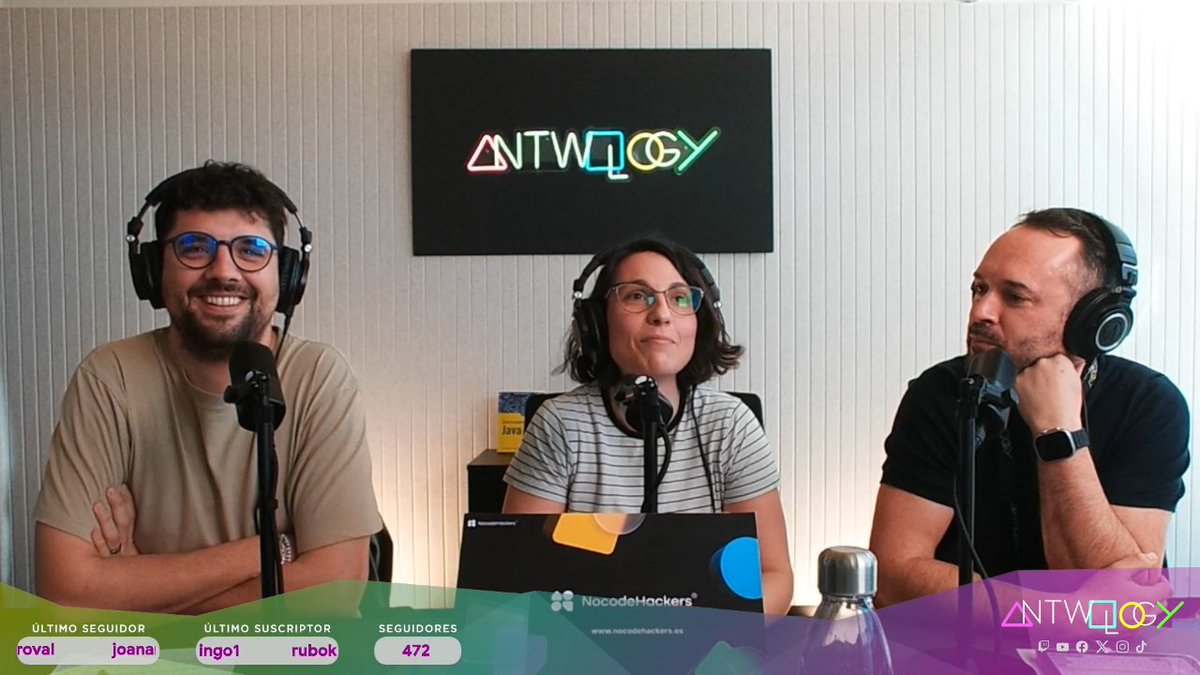 ¡Comienza el último programa de la temporada! 😊

Charlaremos sobre #NoCode junto a <a href="/Vaughtton/">Vaughtton</a> y de sus diferentes aplicaciones  #Antwology 

🔴Te esperamos con el café en 👉🏻 twitch.tv/antwology