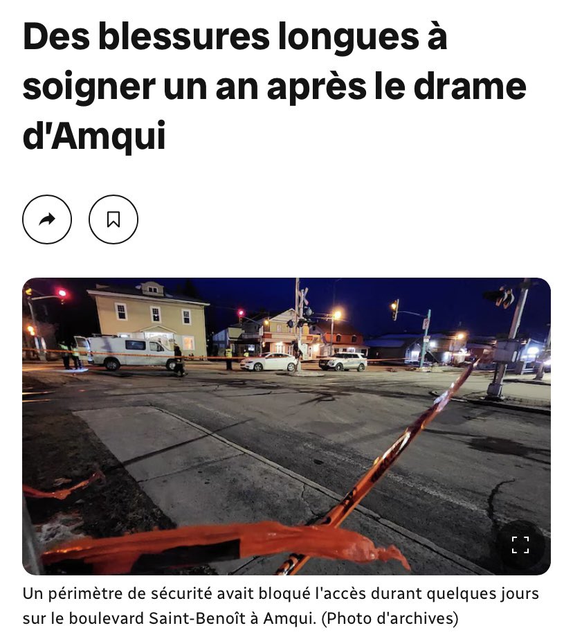 Il y a 1 an à Amqui, une journée pleine de soleil et de printemps commençait. Elle s’est finie dans la tragédie. J’ai une pensée pour les proches et les organismes en mal de financement qui ont offert leur soutien, mais qui peinent à répondre aux besoins de tous les jours.