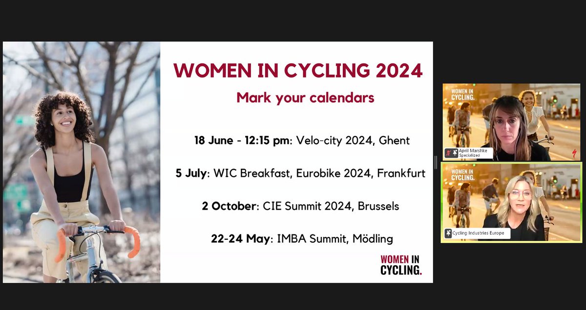 Women in Cycling webinar, led by @LauhaFried, highlighted barriers to women reaching top positions in the industry: limited networking and mentoring opportunities. This emphasises the importance of the Women in Cycling portal for connections.
Join now!
cyclingindustries.com/wic/expertise-…