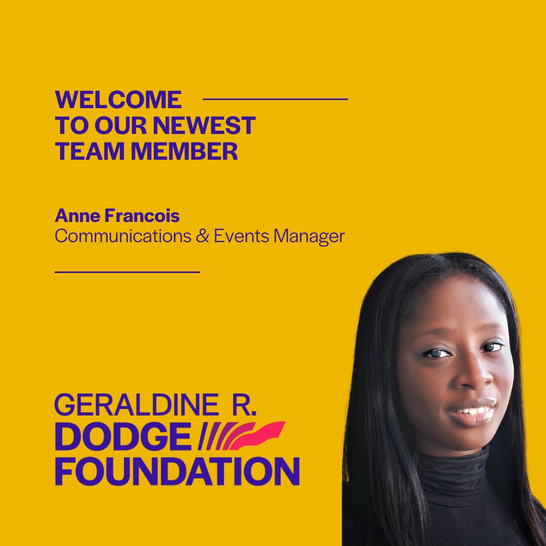 Welcome our new team member to @grdodge! Join us in welcoming Anne Francois as our new Communications & Events Manager. Anne joins our organization with experience throughout the nonprofit sector and a commitment to amplifying our vision of a more equitable New Jersey.