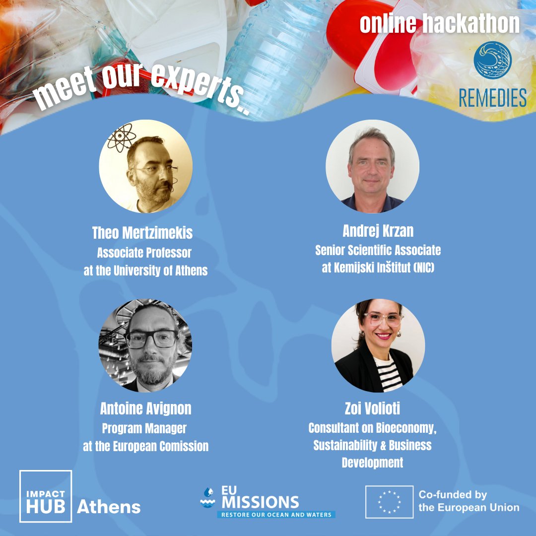 ▶️ There are 30+ experts in the PLASTIC FANTASTIC #hackathon, and today we present the second group.
 
🪼 See all our experts, judges, speakers & trainers on the Remedies official website & apply to join it here: bit.ly/3Sbl47S 
#PlasticFantasticHackathon