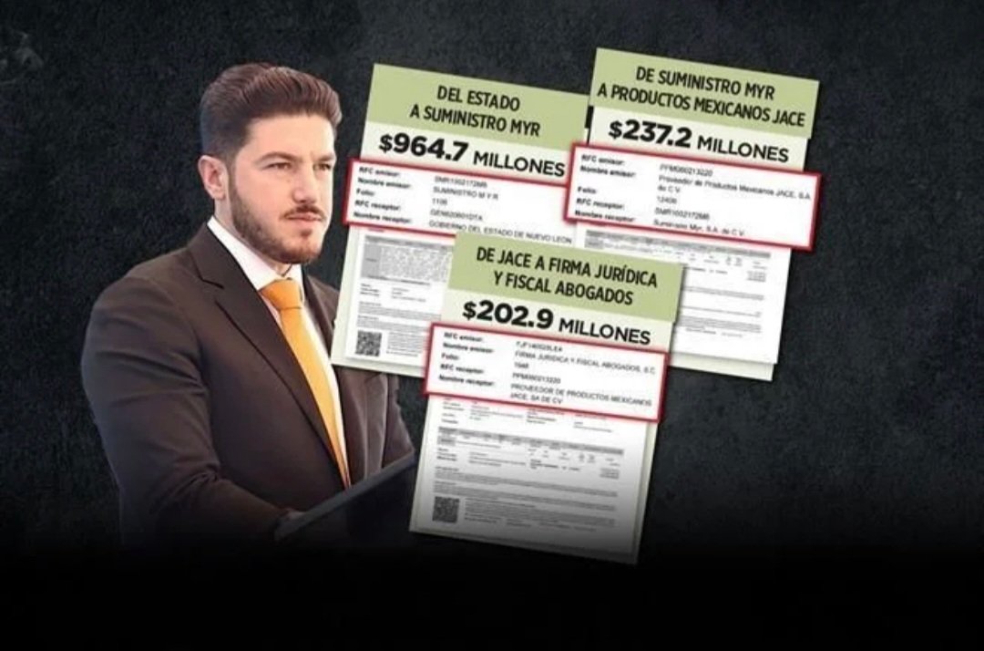 dreyesmty's tweet photo. El segundo proveedor más favorecido por el Gobierno de @samuel_garcias tiene una empresa 'hermana', desde donde se han pagado casi $203 millones al despacho ¡de @samuel_garcias!

🤔👉🏾 https://t.co/3tge1oWT6j https://t.co/U8zRlyh502