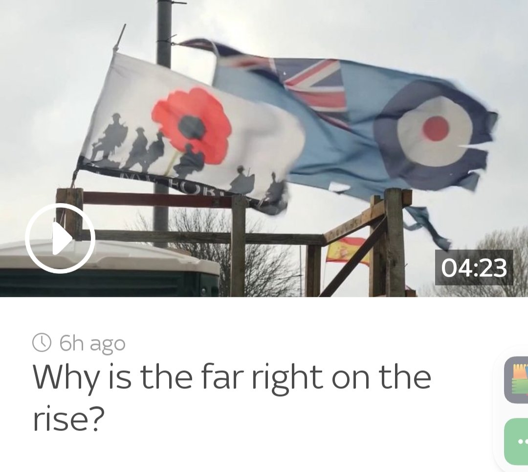 This is what Sky News UK has used to illustrate a story of the "Far Right".
Can you see the problem with it?