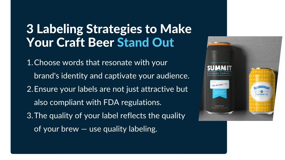 PACKLEADERUSA's tweet image. Want to make your brew stand out on the shelf? Here are some top tips for every brewer.

Your label is the first sip of your beer's story. Make it count.
bit.ly/493U0gB

#beerlabels #labeling #productlabel
