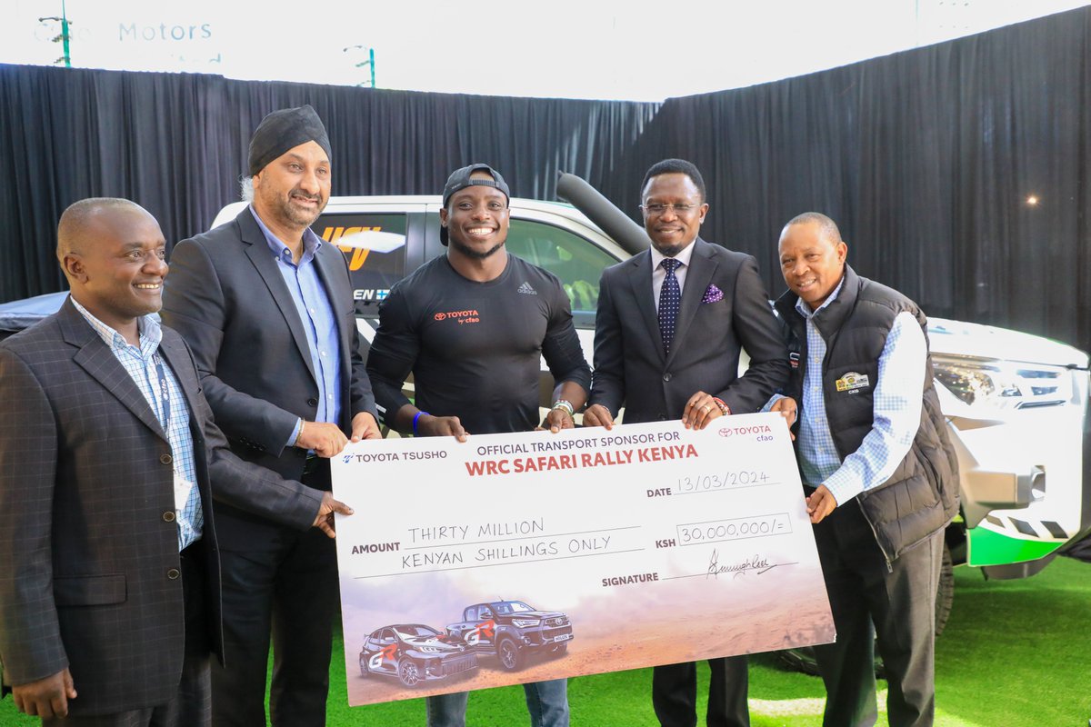 moyasa_ke's tweet image. CFAO MOTORS INVESTS KSH 30 MILLION IN THIS YEAR’S SAFARI RALLY

The CFAO motors, formerly Toyota Kenya, @cfaokenyaltd has pledged a KSH 30 million contribution to support this year's WRC Safari Rally, scheduled for March 28-31 in Naivasha, Nakuru County.