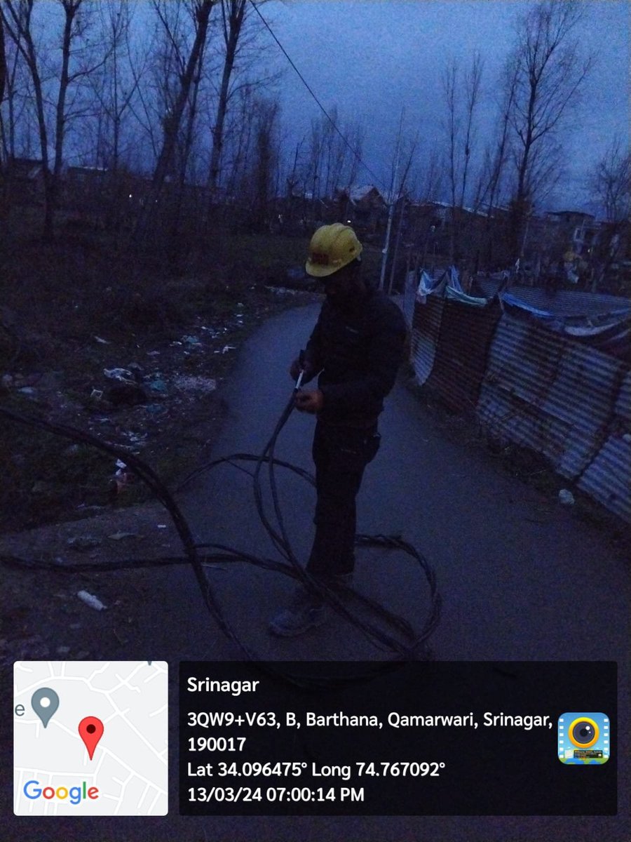 Official account of KPDCL (@kpdclofficial) on Twitter photo #Update
Charging and shifting of consumers from bare conductor to LT-AB cable is in progress on F3 PC Depot, ED III (Shireen Bagh), Srinagar: Er. Firdous Ahmad, Ex. Engineer, ED III, Sgr, #KPDCL
<a href="/diprjk/">Information & PR, J&K</a> <a href="/OfficeOfLGJandK/">Office of LG J&K</a> <a href="/Raj576113/">Rajesh ಪ್ರಸಾದ್ IAS 🇮🇳</a> <a href="/mussarat_zia/">Mussarat Zia</a> #Update
Charging and shifting of consumers from bare conductor to LT-AB cable is in progress on F3 PC Depot, ED III (Shireen Bagh), Srinagar: Er. Firdous Ahmad, Ex. Engineer, ED III, Sgr, #KPDCL
<a href="/diprjk/">Information & PR, J&K</a> <a href="/OfficeOfLGJandK/">Office of LG J&K</a> <a href="/Raj576113/">Rajesh ಪ್ರಸಾದ್ IAS 🇮🇳</a> <a href="/mussarat_zia/">Mussarat Zia</a>