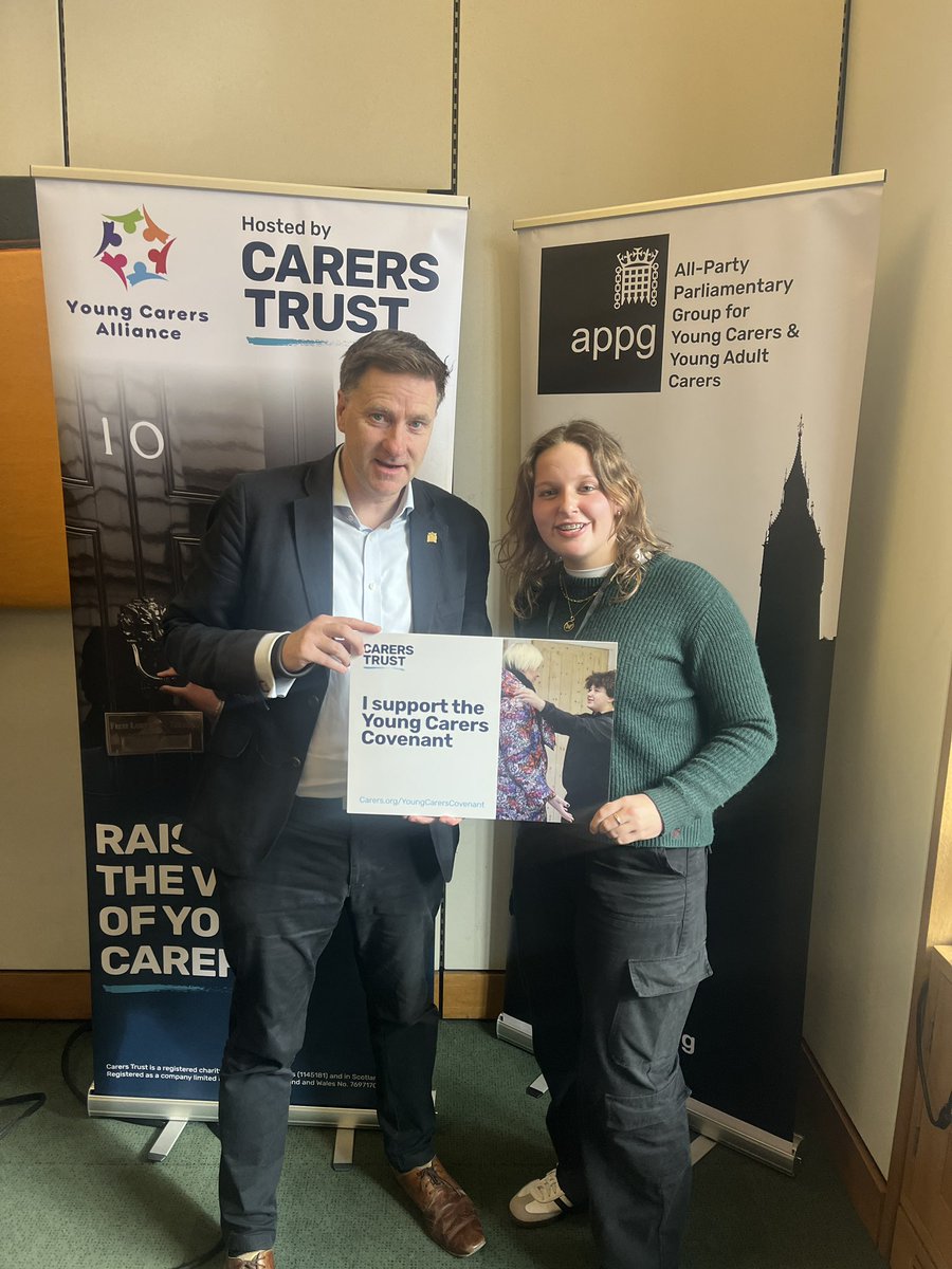 Thanks to @PaulBlomfieldMP for inviting me along to meet young carers from across England at today’s event in @HouseofCommons. We of course have the brilliant Winchester Young Carers in our area.