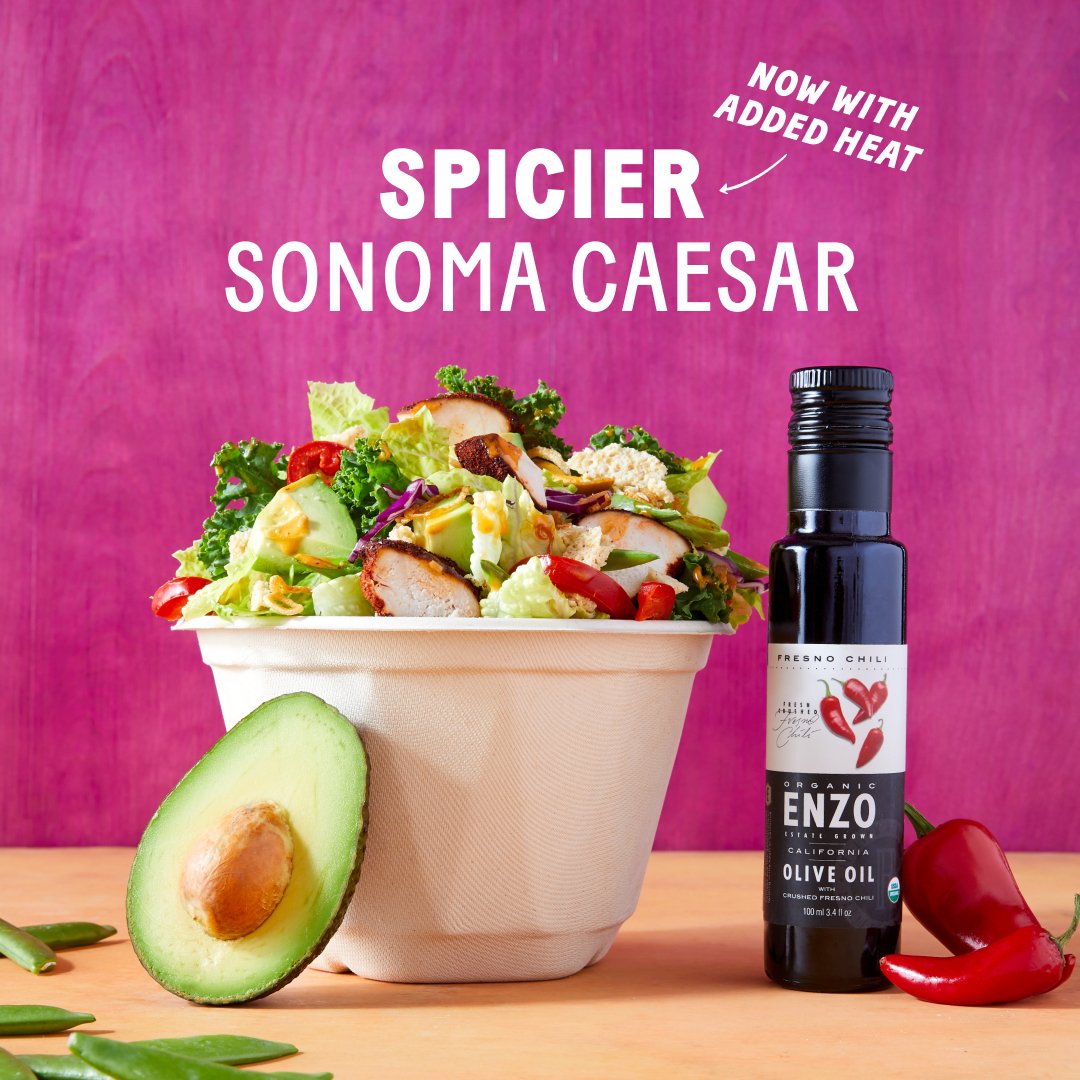 ⁠ We've brought back two favorite menu items and made them even better! Meet the new Lemon Crush Bowl and Spicier Sonoma Caesar created with our friends at ENZO.⁠ ⁠ Craving the original Spicy Sonoma Caesar? It's available as a digital exclusive on the Chopt App and Website!