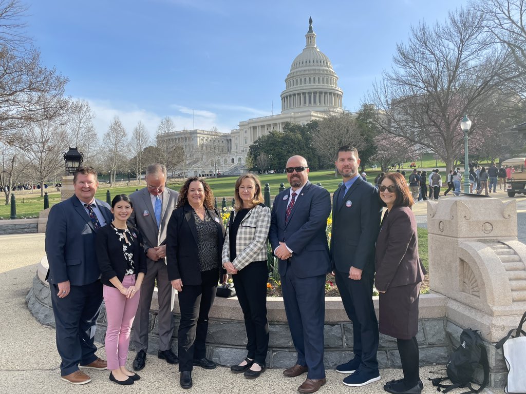 Our @acsa delegation is ready to meet with Senate and congressional reps as we advocate for our students, Staff schools and education at large representing California. #PrincipalsAdvocate @nassp