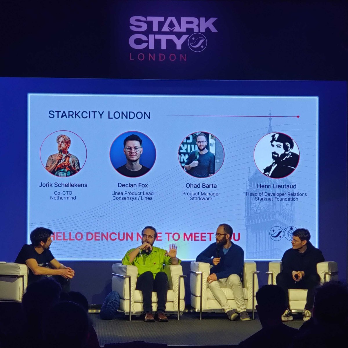 Blobs have arrived to Ethereum and Starknet.

The panel at #StarkCityLdn break down the impact of what we've just seen.

@declanfox, @mempoolsurfer, @henrlihenrli @OhadBarta