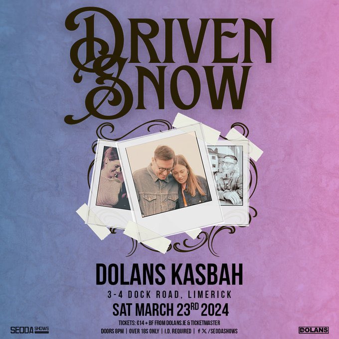🥰Hey Hey, we're playing a special Limerick Album launch in Kasbah, @myDolans on 23rd March! dolans.yapsody.com/event/index/80… 🚀Intimate vibes, Songs & Stories from A Kind Of Dreaming, plus special guests! ➡️Have you got your tickets yet? (Please help us out with a share! x)
