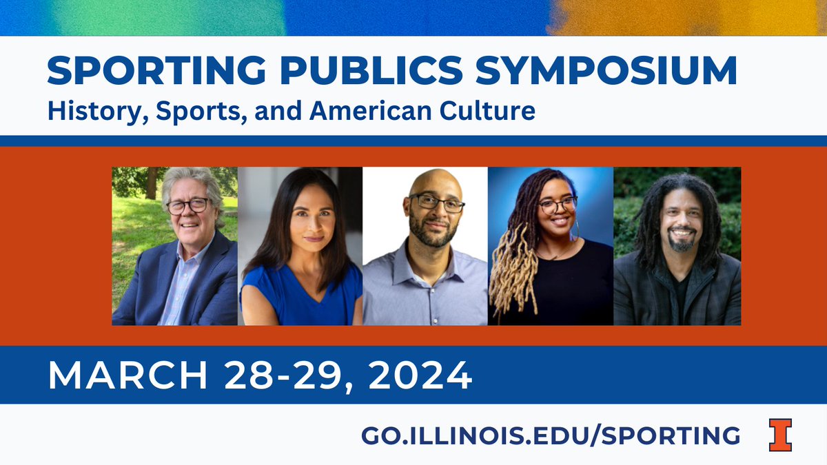 Make plans to attend the Sporting Publics Symposium: History, Sports, and American Culture, a symposium co-organized by HRI and Professor Adrian Burgos. Full schedule (March 28-29)➡️ go.illinois.edu/sporting 🥎🏈⚽️🎾🏓