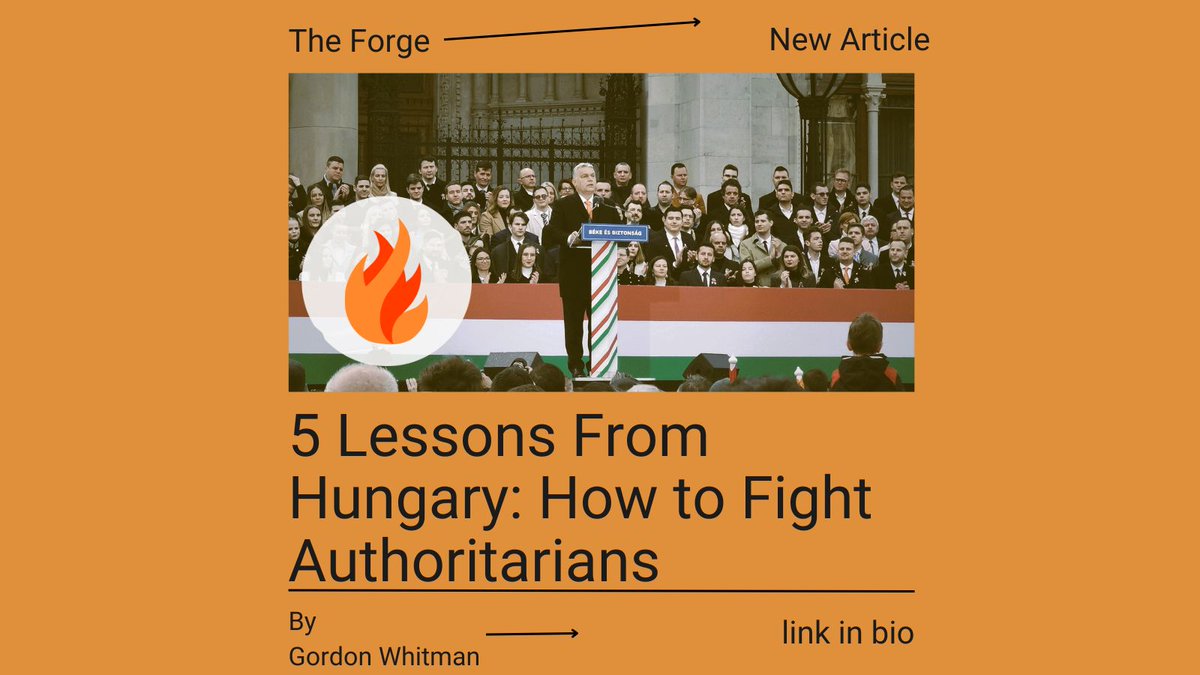 Lessons from pro-democracy organizers from the U.S. and Hungary. @GordonTWhitman @FIAintl @FIAnational explains how grassroots organizations can adapt as authoritarians change the rules of the game, & how neoliberalism paves the path for dictators. forgeorganizing.org/article/5-less…