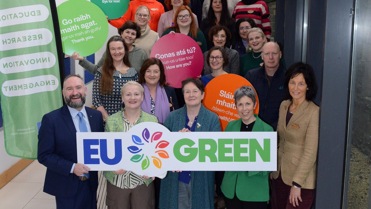 ATU is hosting an international @EUGREENalliance workshop on engagement for sustainable societies & economies from 12 to 14 March on the Mayo and Connemara campuses. The workshop includes representatives from 9 EU universities. ✍️Read more: atu.ie/news/eu-green-… #AtlanticTU