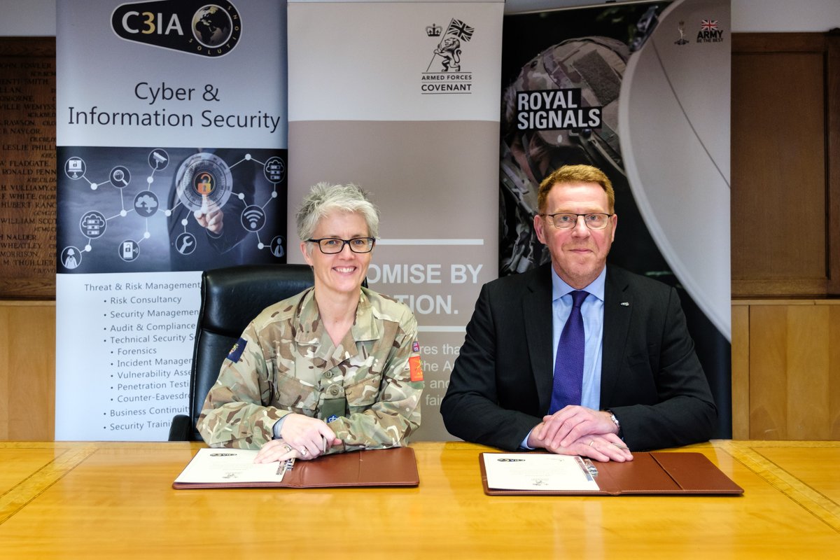 We are incredibly proud to have re-signed the Armed Forces Covenant. You can read more about our commitment to the Armed Forces community here: royalsignals.org/royal-signals/… #C3IA #WessexRFCA #RoyalSignals #ProudToServe