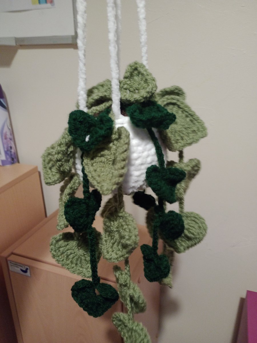 A huge thanks to Kelly at Hartwell Road Service #leeds for spending time crocheting this amazing hanging basket for the staff office. Nice one Kelly!!! #team #crochet #care #support #extramile