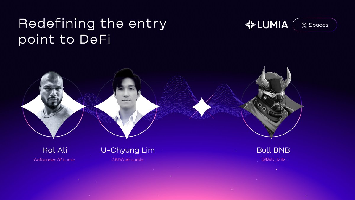 BuildOnLumia's tweet photo. From Binance to Lumia: meet our new CBDO

Former Binance Partnership &amp; Account Manager, U-Chyung Lim, joins Lumia as Chief Business Dev Officer.

Join our X Space with Lumia's @alt_street_bets, @uchyung, &amp; @bull_bnb:

📅 Mar 13th 
⏰ 4pm UTC
📍 @TradeOnOrion 

#BuildOnLumia https://t.co/iSKg6apaU3