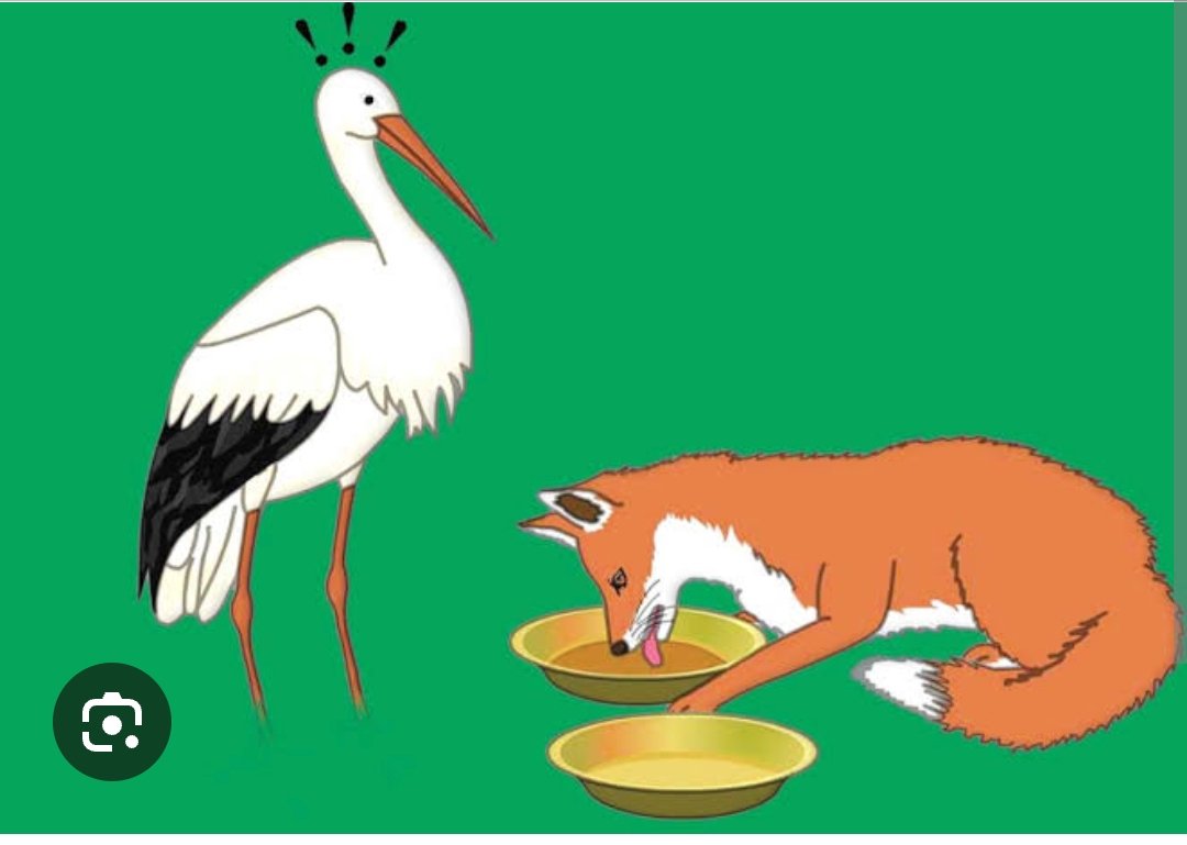 Merit in India is a bit like this story. 
Create a system where merit is determined on the basis of rote learning &amp; the stork is left hungry.