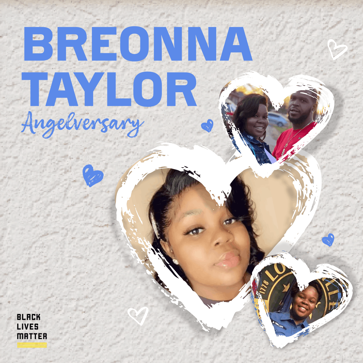 Blklivesmatter's tweet photo. It's been 4 years since Breonna Taylor's life was stolen by Louisville Metro Police. And to this day no officers have been held accountable for her murder.

We love you, Breonna. You should be alive today. We will continue to honor you through our revolutionary movement. 🖤 https://t.co/TPJaZypodq