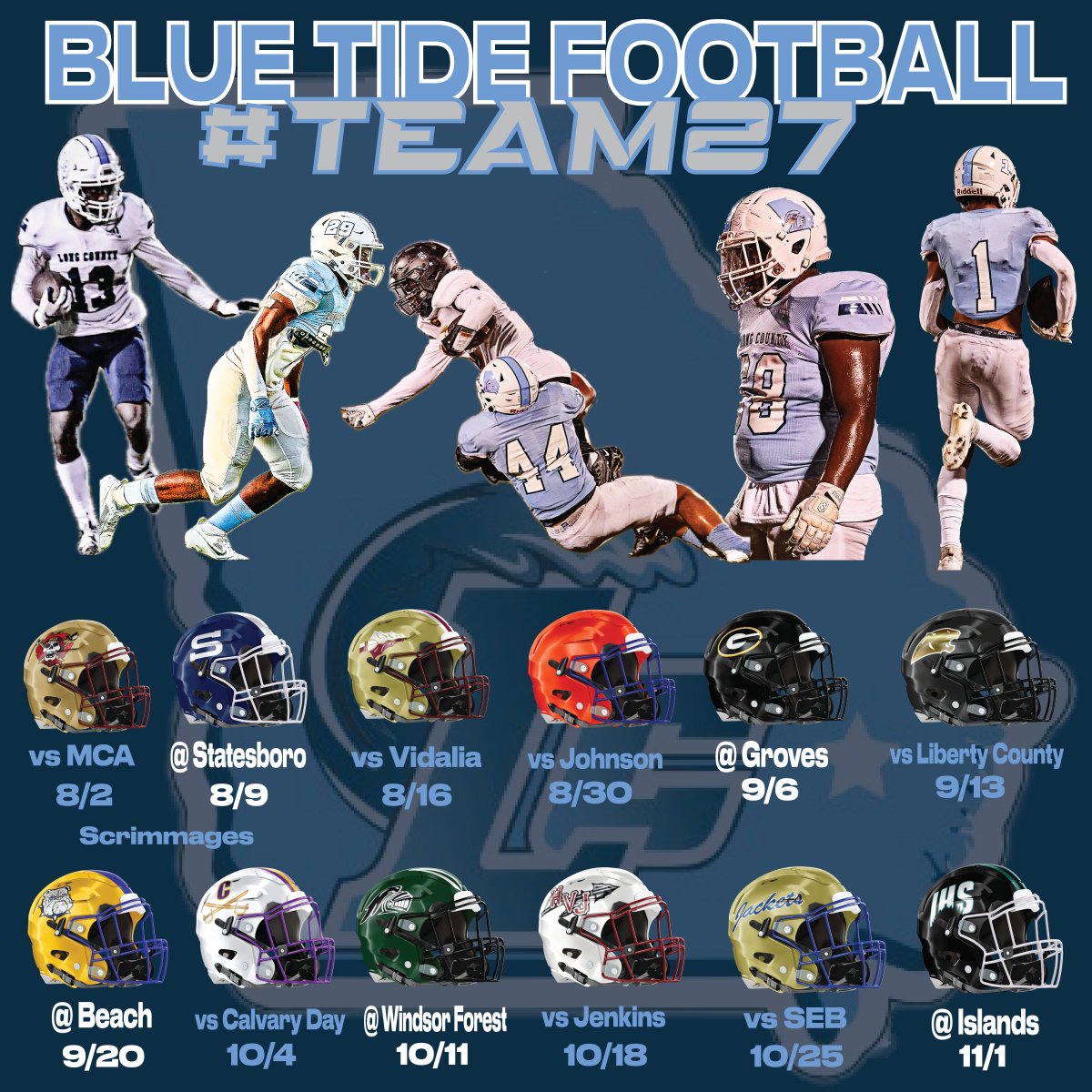 #LongCounT Blue Tide Football tweet media