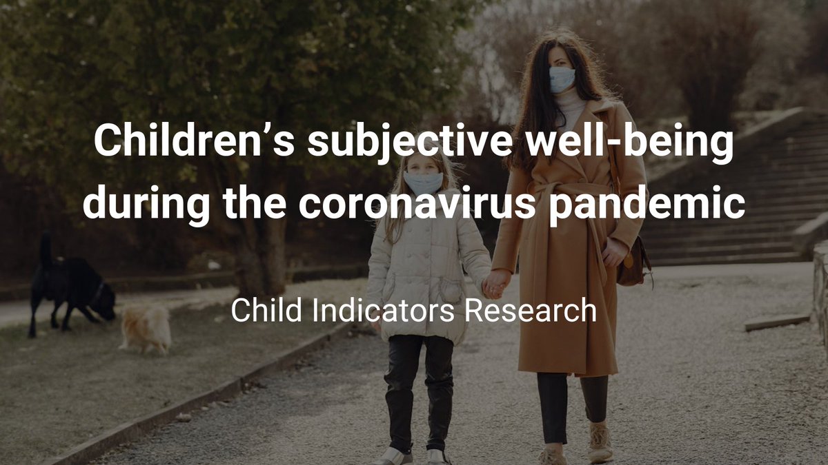 💡 Spotlighting research by @rodriguez_pose, Alexandra Sandu, @profchristaylor and Jennifer May Hampton 'Children’s subjective well-being during the coronavirus pandemic' 🔴 zurl.co/NOMH