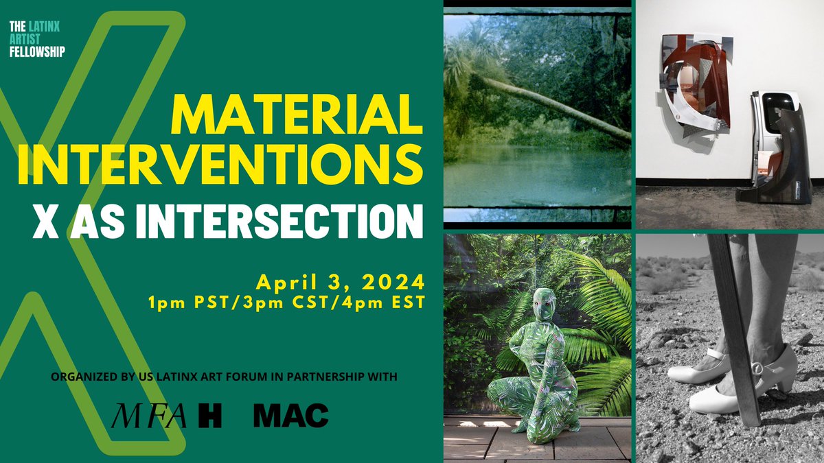 Mark your calendar for Material Interventions co-presented by US Latinx Art Forum, Museum of Fine Arts, Houston, Museo de Arte Contemporáneo de Puerto Rico. Click the link below to RSVP: tinyurl.com/wukz4t6