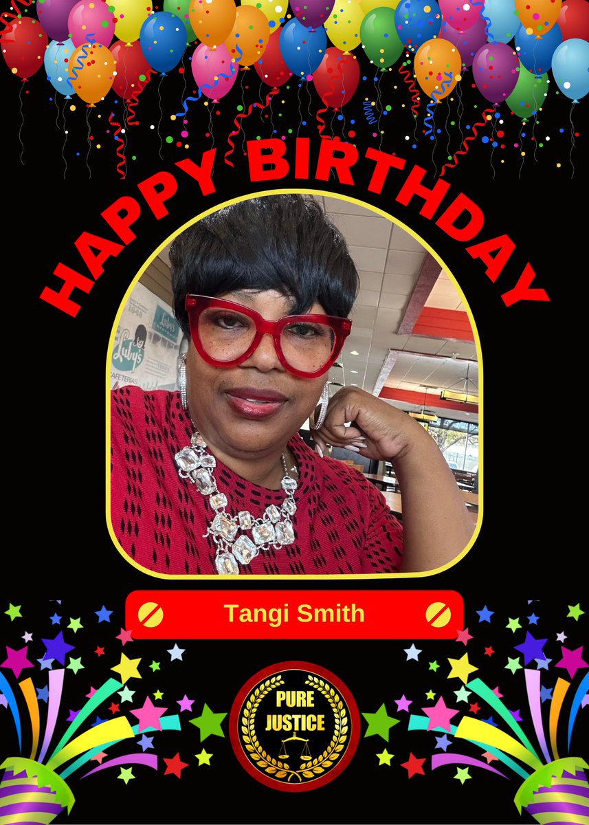 PureJustice_HTX's tweet photo. Happy Birthday Tangi Smith! We are wishing you many more! ❤️🎉
#purejusticeactionfund #JusticeChasing #justiceisnotforsale #PureJustice #rise #freedomfighter #WomensHistoryMonth https://t.co/pkWj8s3erN
