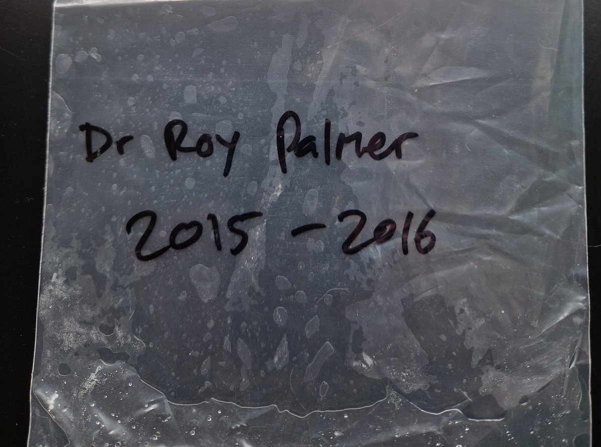 At lunch yesterday with <a href="/spectaclemakers/">WCoSpectacleMakers</a>. As always some coincidences.1) given a plastic bag for my umbrella with the name of the Master <a href="/ApothecariesLDN/">Society of Apothecaries</a> who was my contemporary as Master #GlassSeller and 2)sat next to someone wearing the same Italian bracelet I had for many yrs.