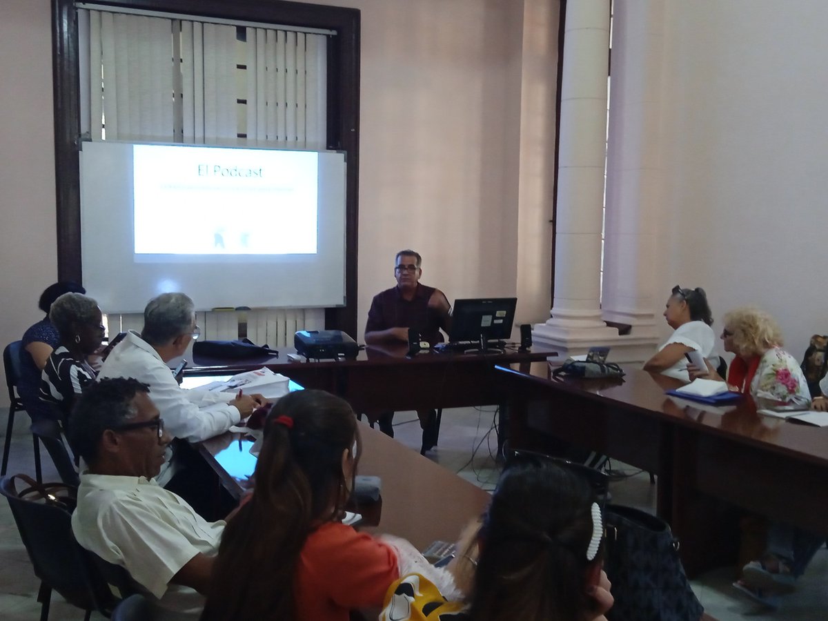 PonceMavel's tweet photo. #Cuba 
#RadioCubana
Corresponsales de Radio Habana Cuba, en taller de  Podcast, y medios multimedias en el Instituto Internacional de Periodismo José Martí. https://t.co/P510T2c6Ji