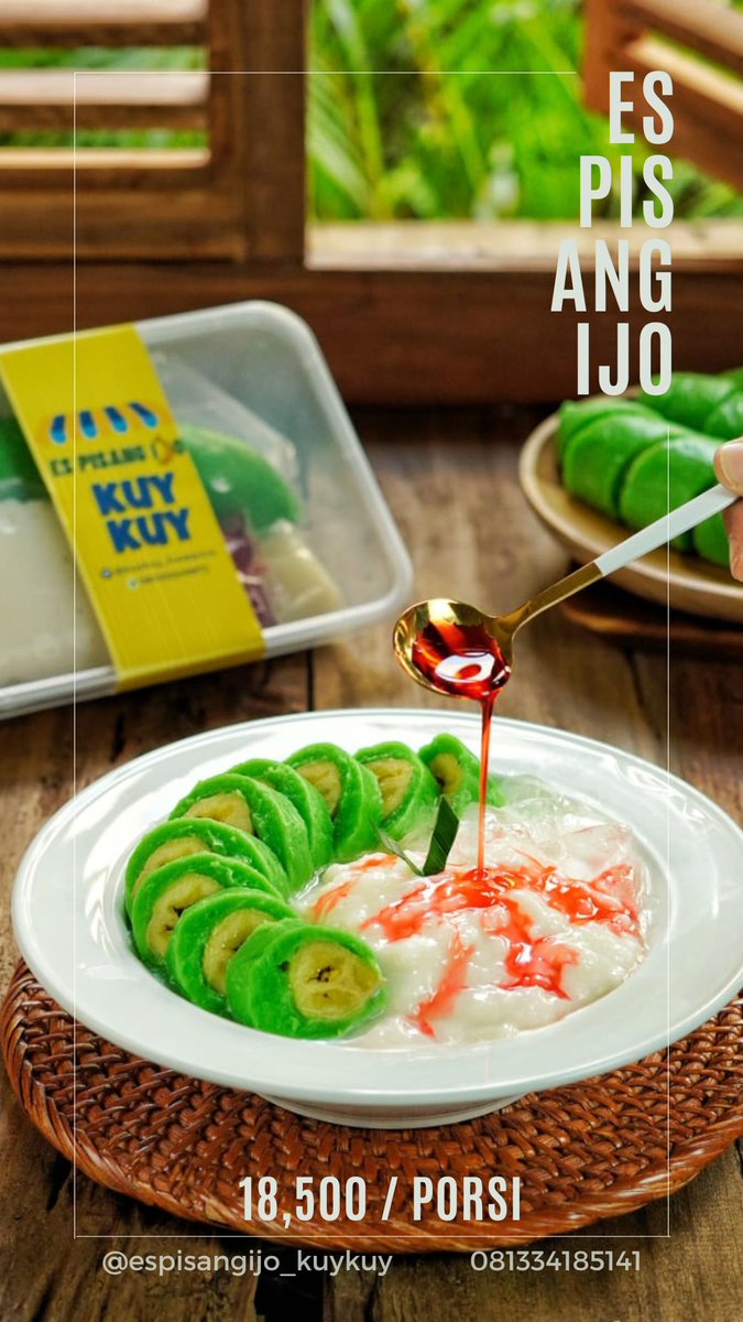 Bantu repost pak <a href="/yusufgunawan/">Yusuf Gunawan</a> 
Es Pisang Ijo khas Makassar pas banget untuk takjil saat berbuka puasa
Untuk pemesanan chat wa admin yang ada di gambar
#espisangijomakassar
#espisangijomalang