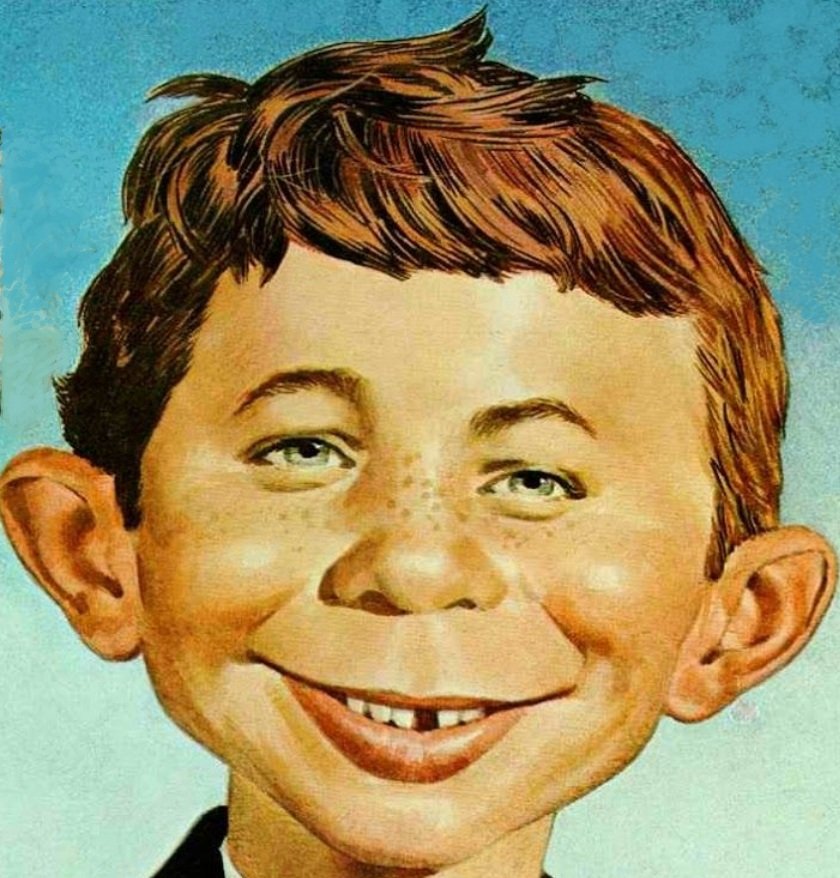 Alfred E. Neuman es la mascota ficticia y el chico de portada de la revista de humor estadounidense Mad. Su rostro, silueta u otras manifestaciones han aparecido en sobre 550 cubiertas de la revista de humor y sátira.